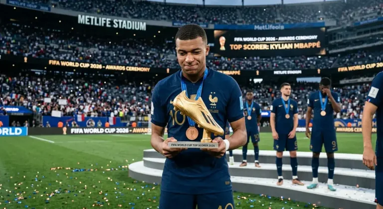 Mbappé vandt Guldstøvlen med 10 mål — ny all-time rekord på 22, men Frankrig blev 4.