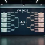 VM 2026 turneringsformat med 48 hold fordelt på 12 grupper og round of 32 knockout-struktur